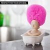 Bathtub shaped cleaning ball