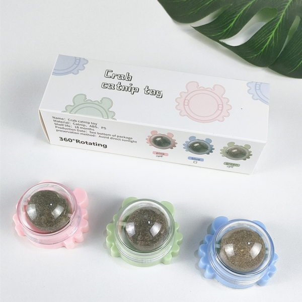 Rotating Crab Catnip Ball Toy